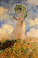 Frau mit Sonnenschirm Claude Monet